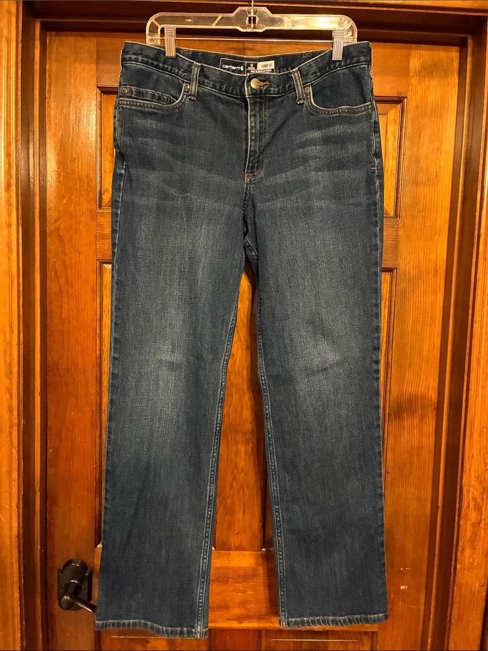 Ladies Size 16 Carhartt Loose Fit Jeans 102731 470 Bluestone